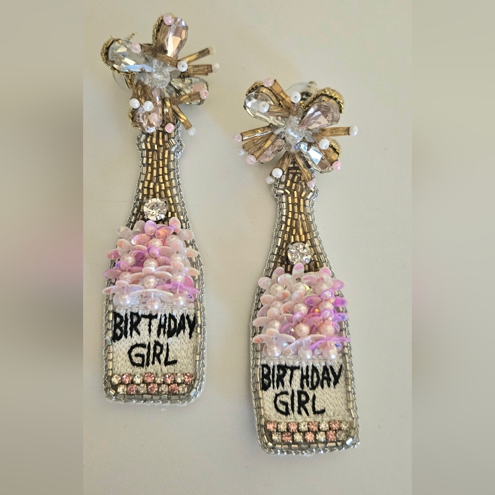 Birthday Girl Beaded Earrings